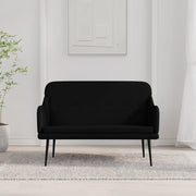 Bankje 110x76x80 cm stof zwart