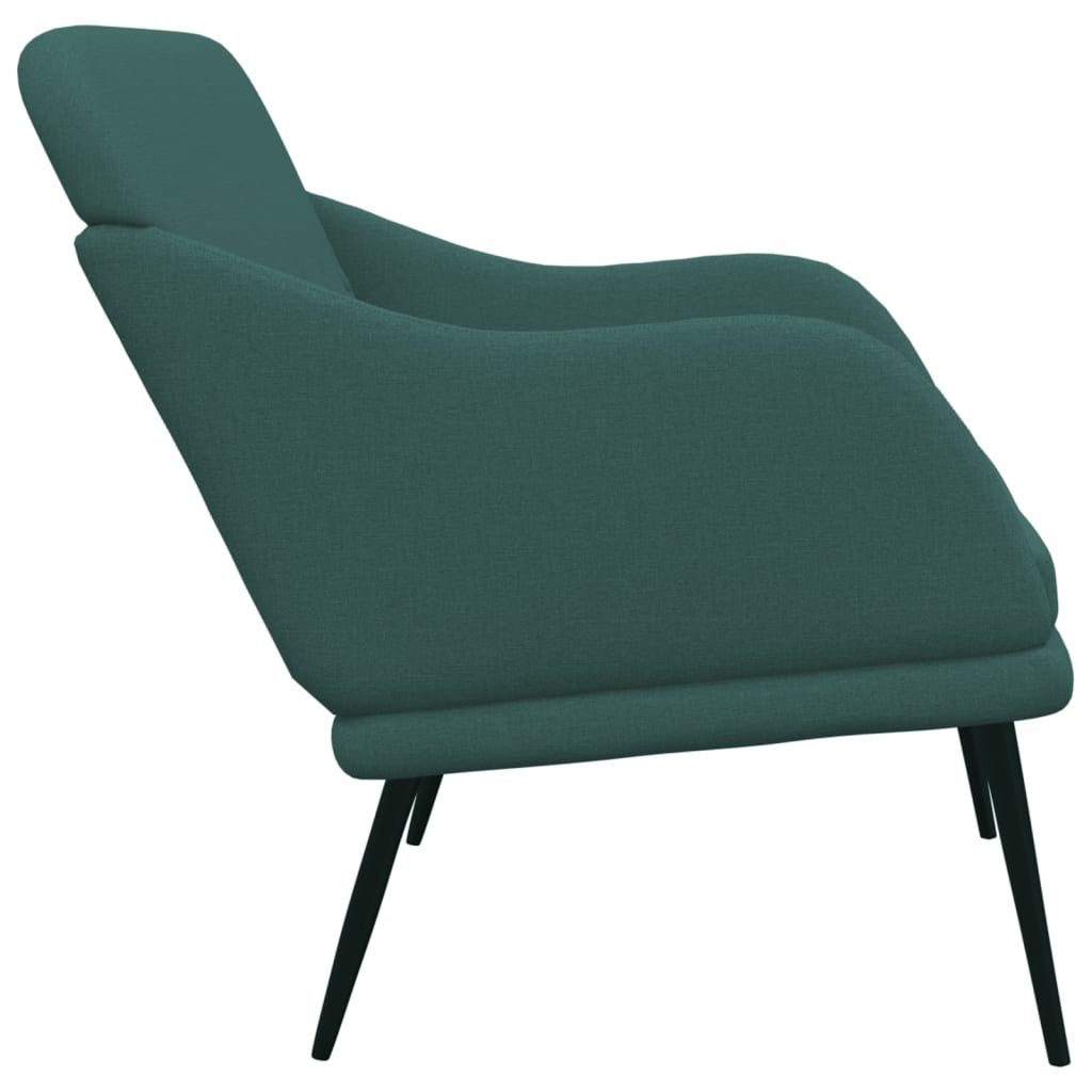 Bankje 110x76x80 cm stof donkergroen