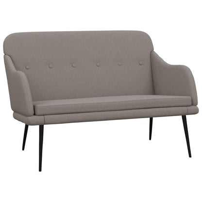 Bankje 110x76x80 cm stof taupe