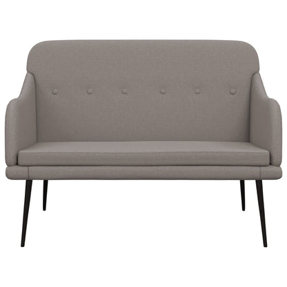 Bankje 110x76x80 cm stof taupe
