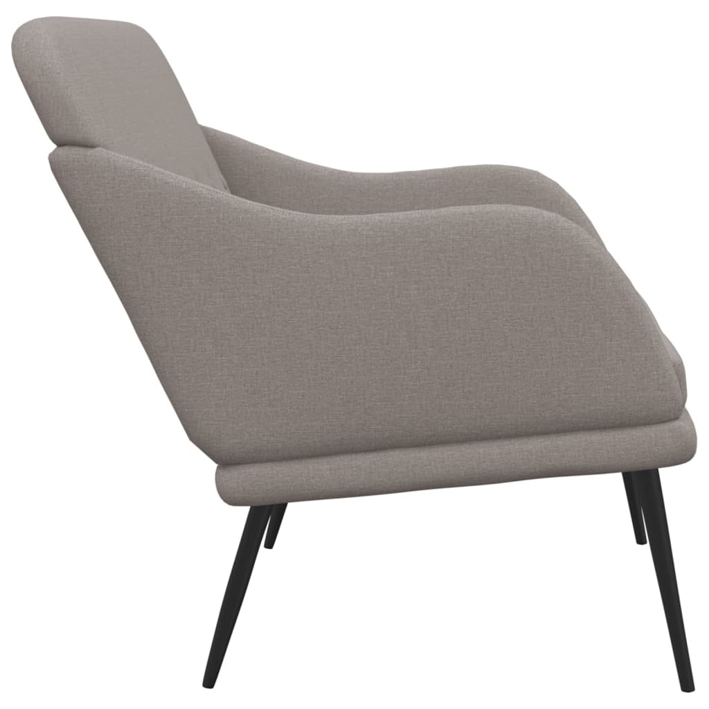 Bankje 110x76x80 cm stof taupe