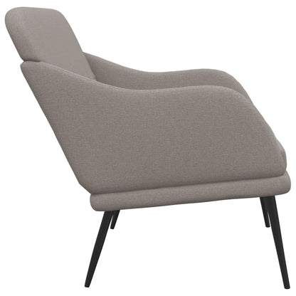 Bankje 110x76x80 cm stof taupe
