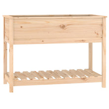 Plantenbak Met Schap 111,5X54X81 Cm Massief Grenenhout