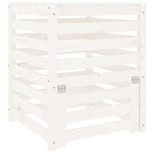Compostbak 63,5X63,5X77,5 Cm Massief Grenenhout Wit 63.5 x 63.5 x 77.5 cm Wit grenenhout