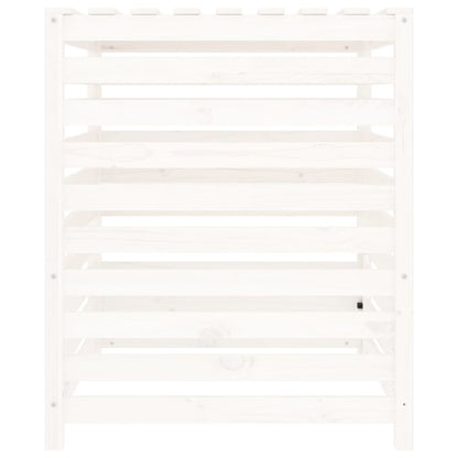 Compostbak 82,5X82,5X99,5 Cm Massief Grenenhout Wit 82.5 x 82.5 x 99.5 cm Wit grenenhout