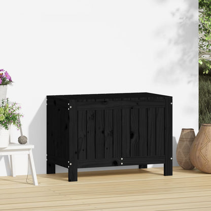 Tuinbox 76X42,5X54 Cm Massief Grenenhout Zwart