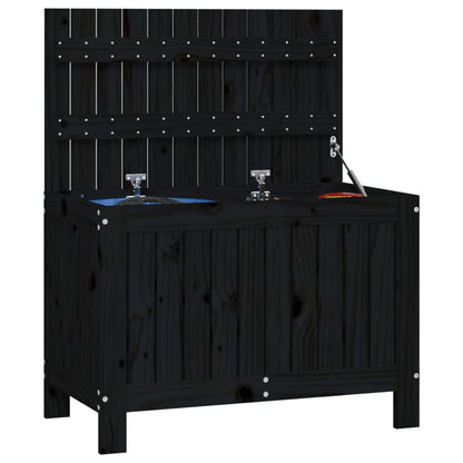 Tuinbox 76X42,5X54 Cm Massief Grenenhout Zwart