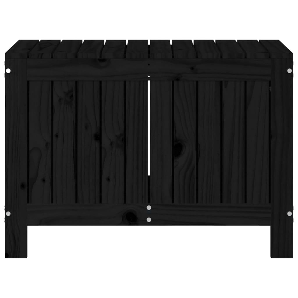 Tuinbox 76X42,5X54 Cm Massief Grenenhout Zwart