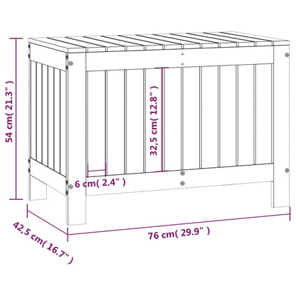 Tuinbox 76X42,5X54 Cm Massief Grenenhout Zwart