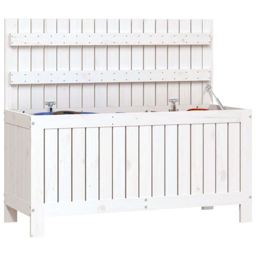 Tuinbox 108X42,5X54 Cm Massief Grenenhout Wit