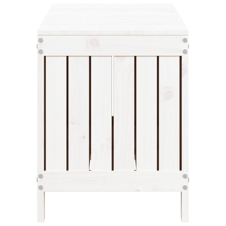 Tuinbox 108X42,5X54 Cm Massief Grenenhout Wit