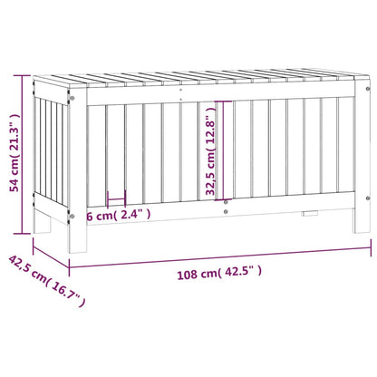 Tuinbox 108X42,5X54 Cm Massief Grenenhout Grijs