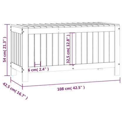 Tuinbox 108X42,5X54 Cm Massief Grenenhout Honingbruin