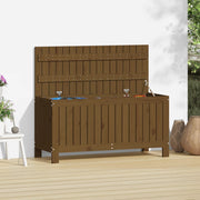 Garden storage box 108x42.5x54 cm solid pine honey brown