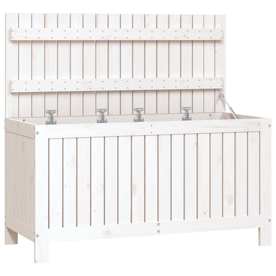 Tuinbox 115X49X60 Cm Massief Grenenhout Wit