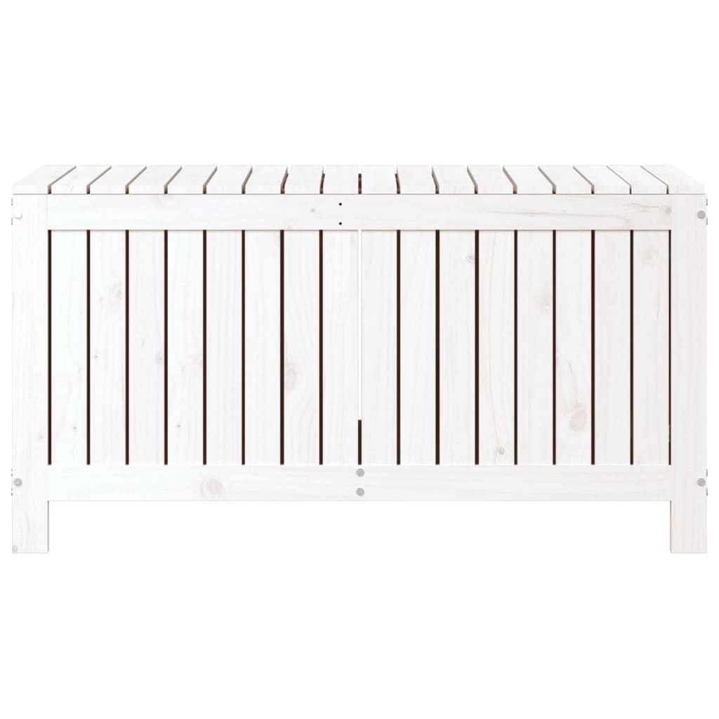Tuinbox 115X49X60 Cm Massief Grenenhout Wit