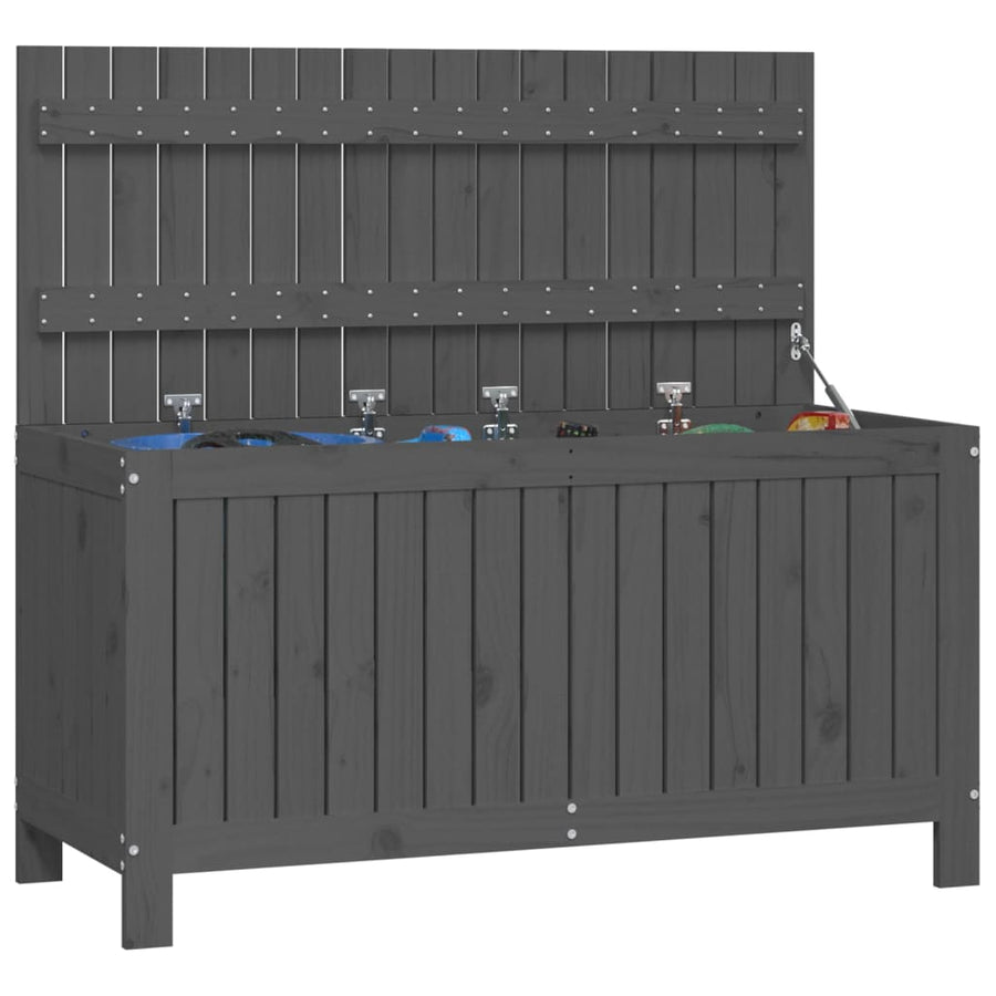 Tuinbox 115X49X60 Cm Massief Grenenhout Grijs