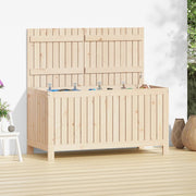 Garden storage box 121x55x64 cm solid pine