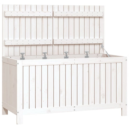 Tuinbox 121X55X64 Cm Massief Grenenhout Wit