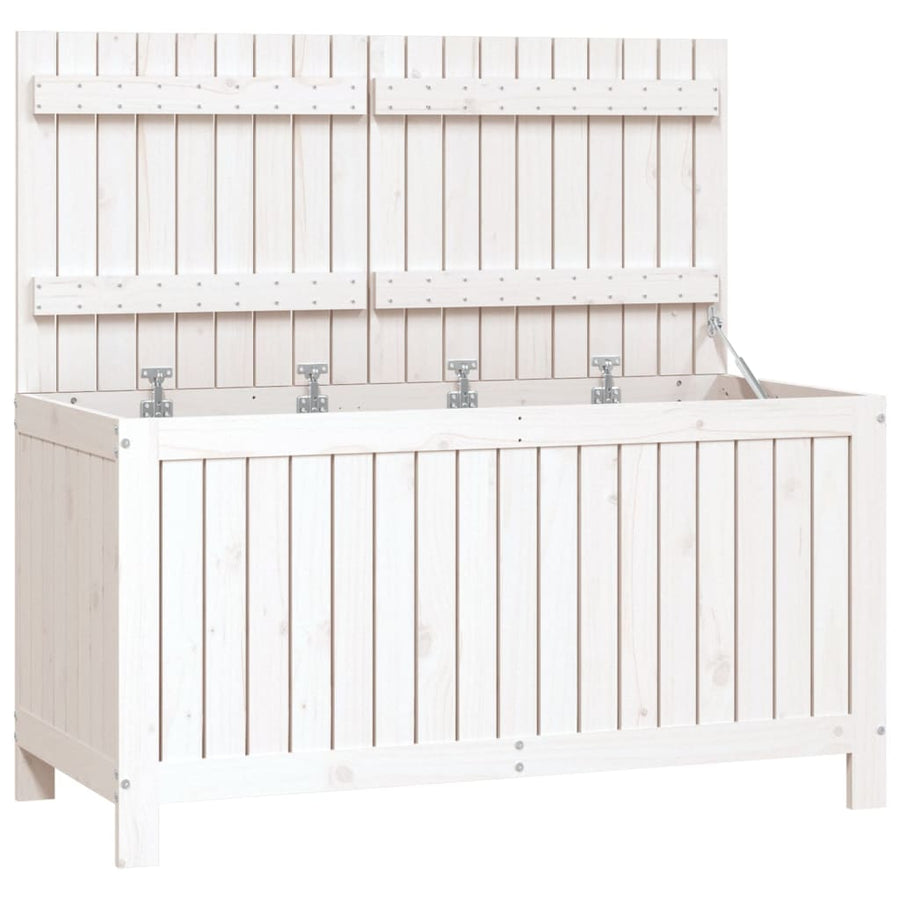 Tuinbox 121X55X64 Cm Massief Grenenhout Wit