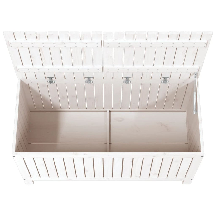 Tuinbox 121X55X64 Cm Massief Grenenhout Wit