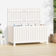 Garden Storage Box 121x55x64 cm Solid Pine Wood White