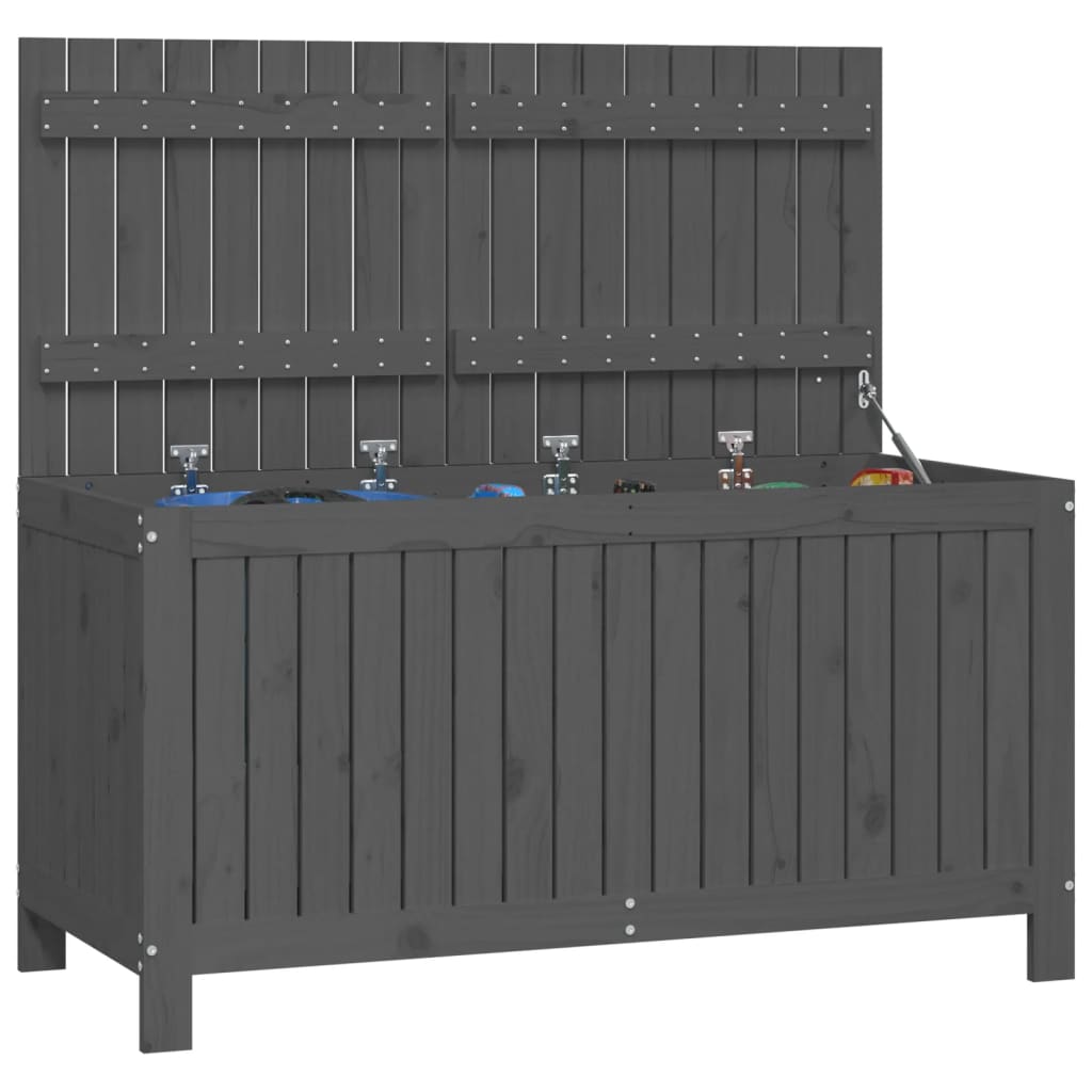 Tuinbox 121X55X64 Cm Massief Grenenhout Grijs