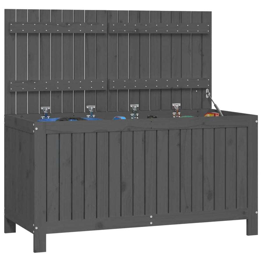 Tuinbox 121X55X64 Cm Massief Grenenhout Grijs