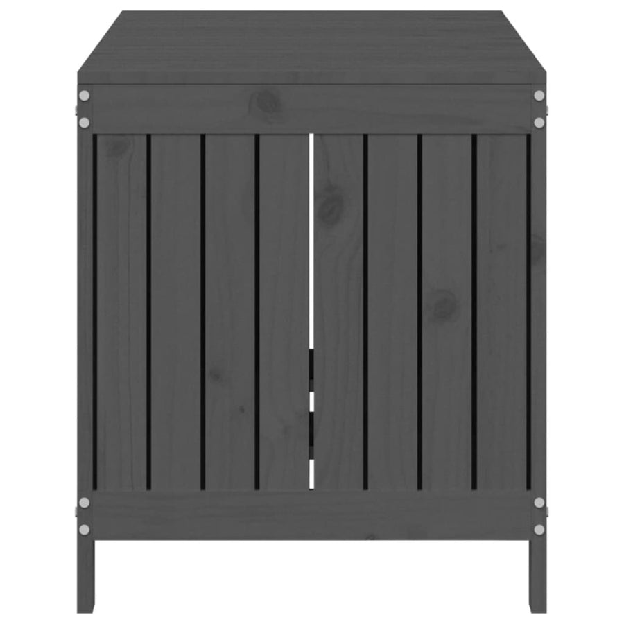 Tuinbox 121X55X64 Cm Massief Grenenhout Grijs