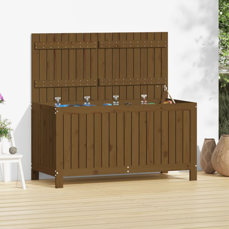 Tuinbox 121X55X64 Cm Massief Grenenhout Honingbruin
