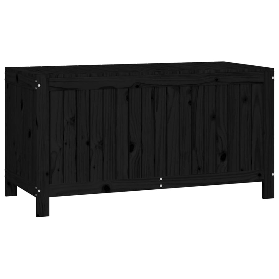 Tuinbox 121X55X64 Cm Massief Grenenhout Zwart