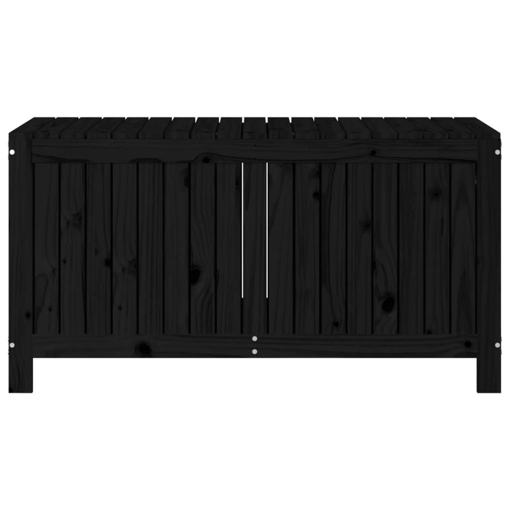 Tuinbox 121X55X64 Cm Massief Grenenhout Zwart