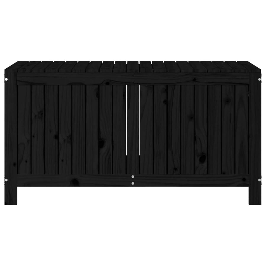 Tuinbox 121X55X64 Cm Massief Grenenhout Zwart