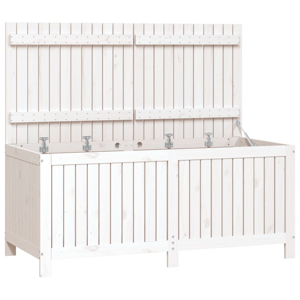 Tuinbox 147X68X64 Cm Massief Grenenhout Wit