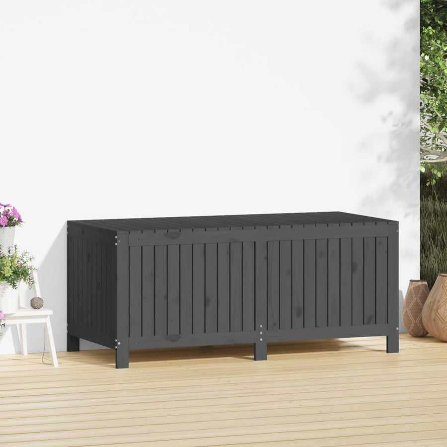 Tuinbox 147X68X64 Cm Massief Grenenhout Grijs