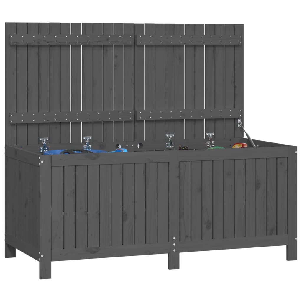 Tuinbox 147X68X64 Cm Massief Grenenhout Grijs