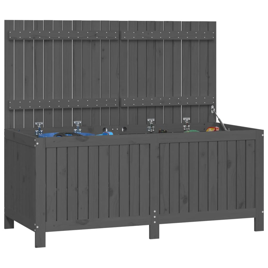 Tuinbox 147X68X64 Cm Massief Grenenhout Grijs