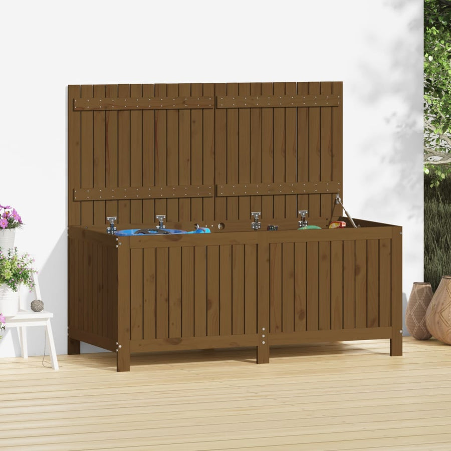 Tuinbox 147X68X64 Cm Massief Grenenhout Honingbruin