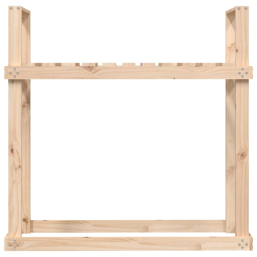 Haardhoutrek 110X35X108,5 Cm Massief Grenenhout Natuurlijk grenenhout