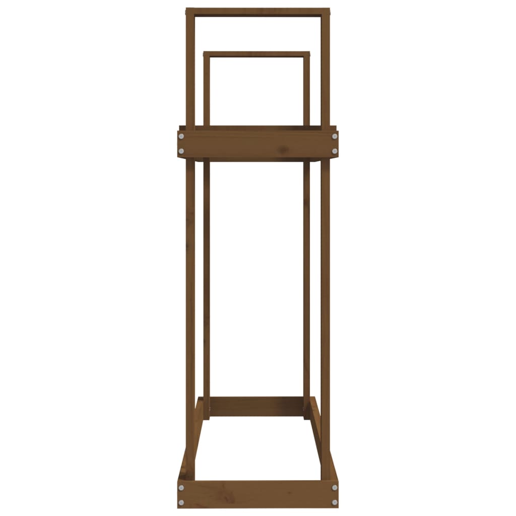 Haardhoutrek 110X35X108,5 Cm Massief Grenenhout Honingbruin Honingbruin grenenhout