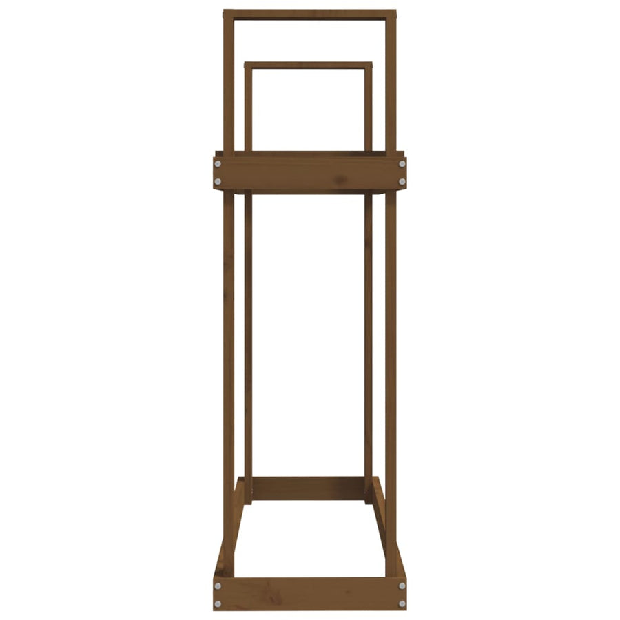 Haardhoutrek 110X35X108,5 Cm Massief Grenenhout Honingbruin Honingbruin grenenhout