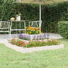 Planter 80x80x27 cm solid pine white
