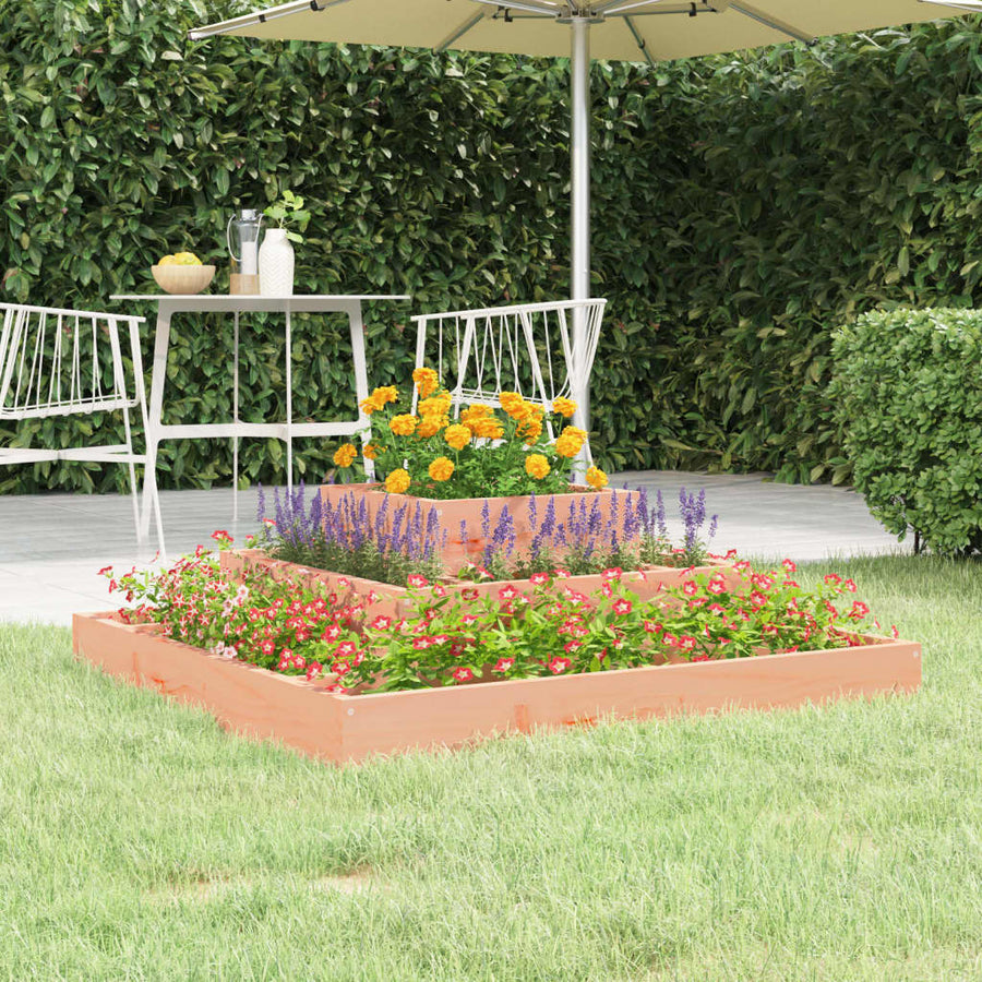 Plantenbak 80X80X27 Cm Massief Douglashout