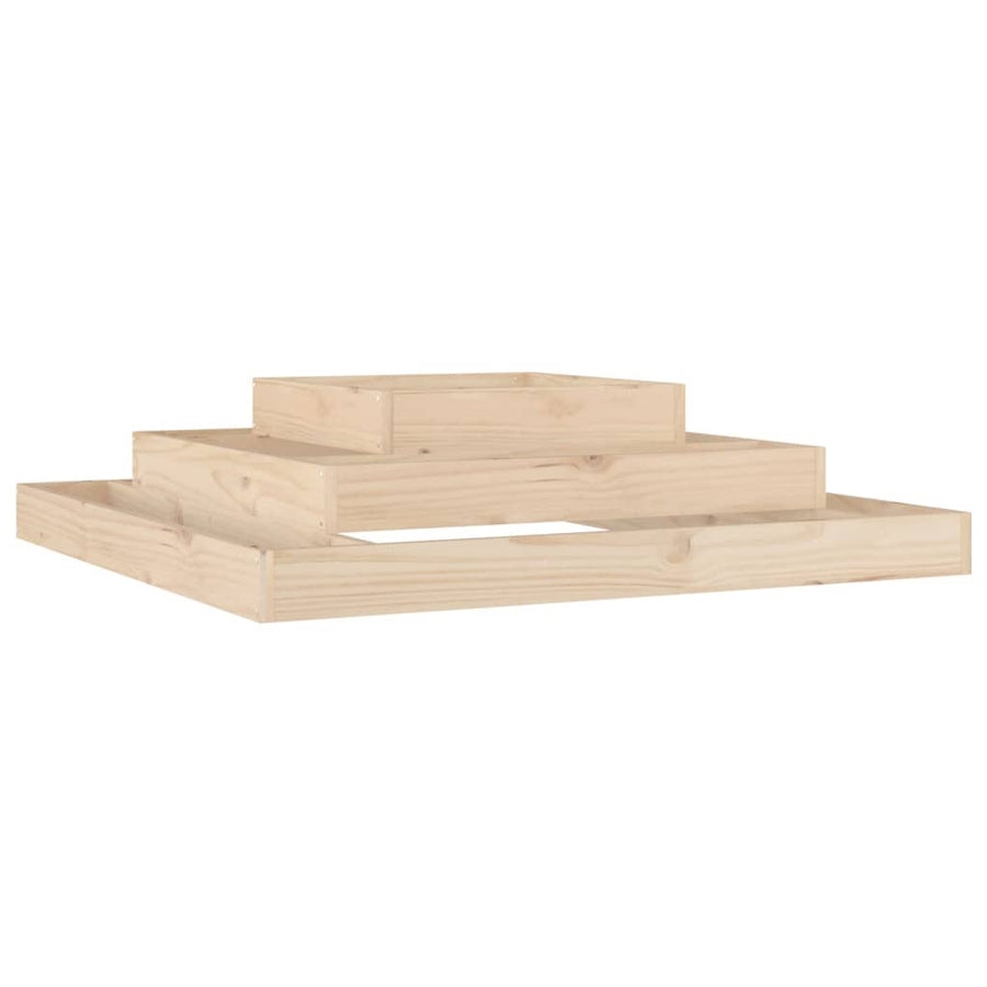 Plantenbak 110X110X27 Cm Massief Grenenhout