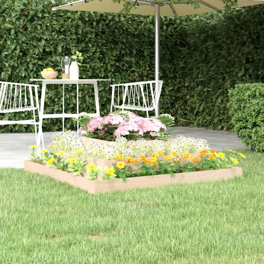 Plantenbak 110X110X27 Cm Massief Grenenhout
