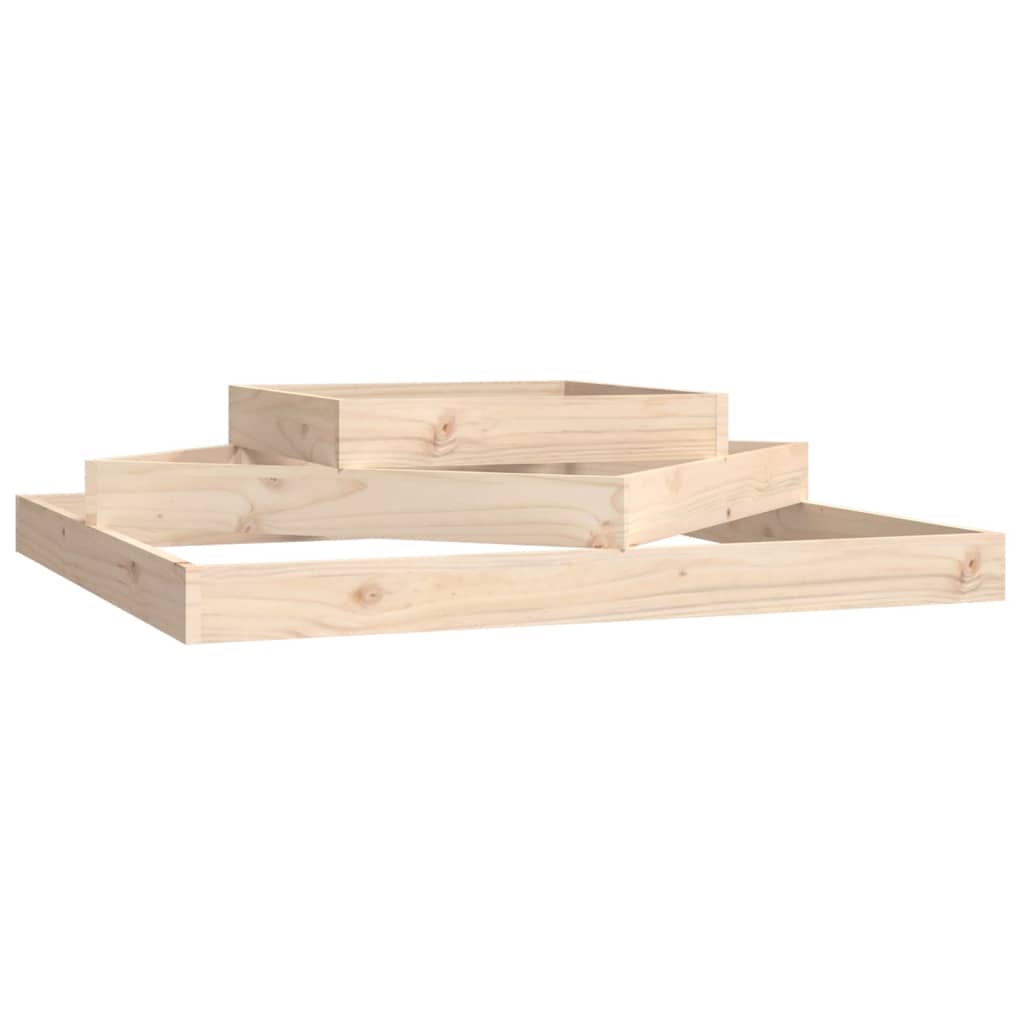 Plantenbak 112X112X27 Cm Massief Grenenhout 112 x 112 x 27 cm Natuurlijk grenenhout