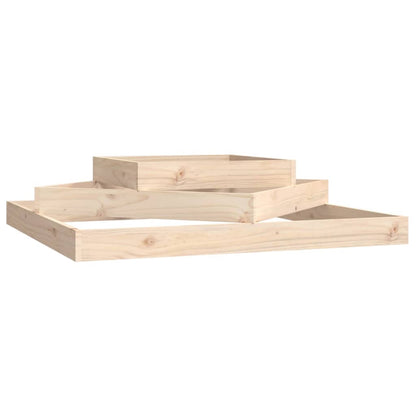 Plantenbak 112X112X27 Cm Massief Grenenhout 112 x 112 x 27 cm Natuurlijk grenenhout