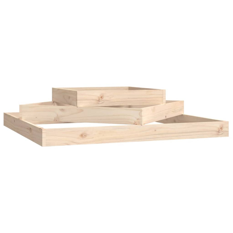 Plantenbak 112X112X27 Cm Massief Grenenhout 112 x 112 x 27 cm Natuurlijk grenenhout