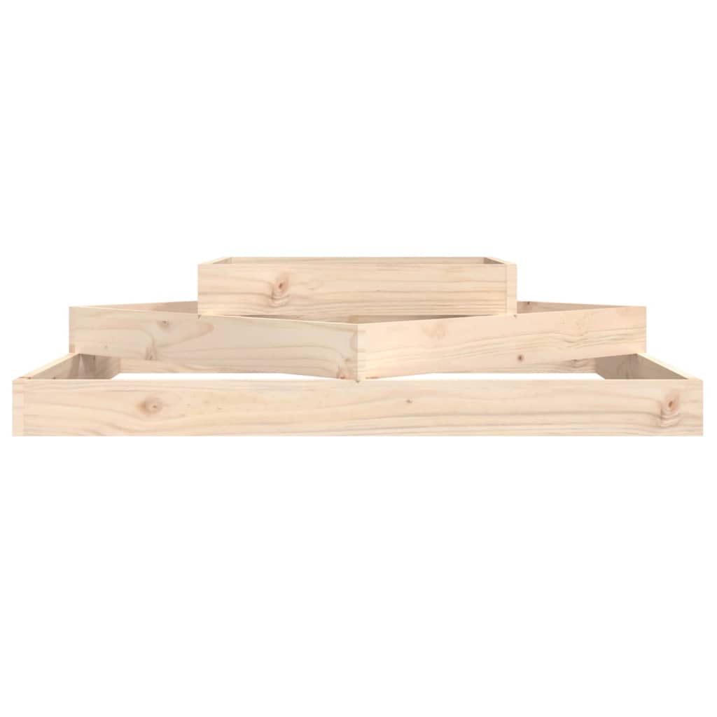 Plantenbak 112X112X27 Cm Massief Grenenhout 112 x 112 x 27 cm Natuurlijk grenenhout