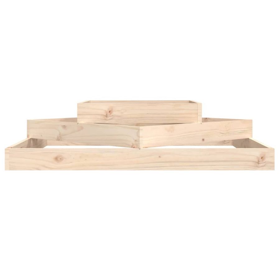 Plantenbak 112X112X27 Cm Massief Grenenhout 112 x 112 x 27 cm Natuurlijk grenenhout
